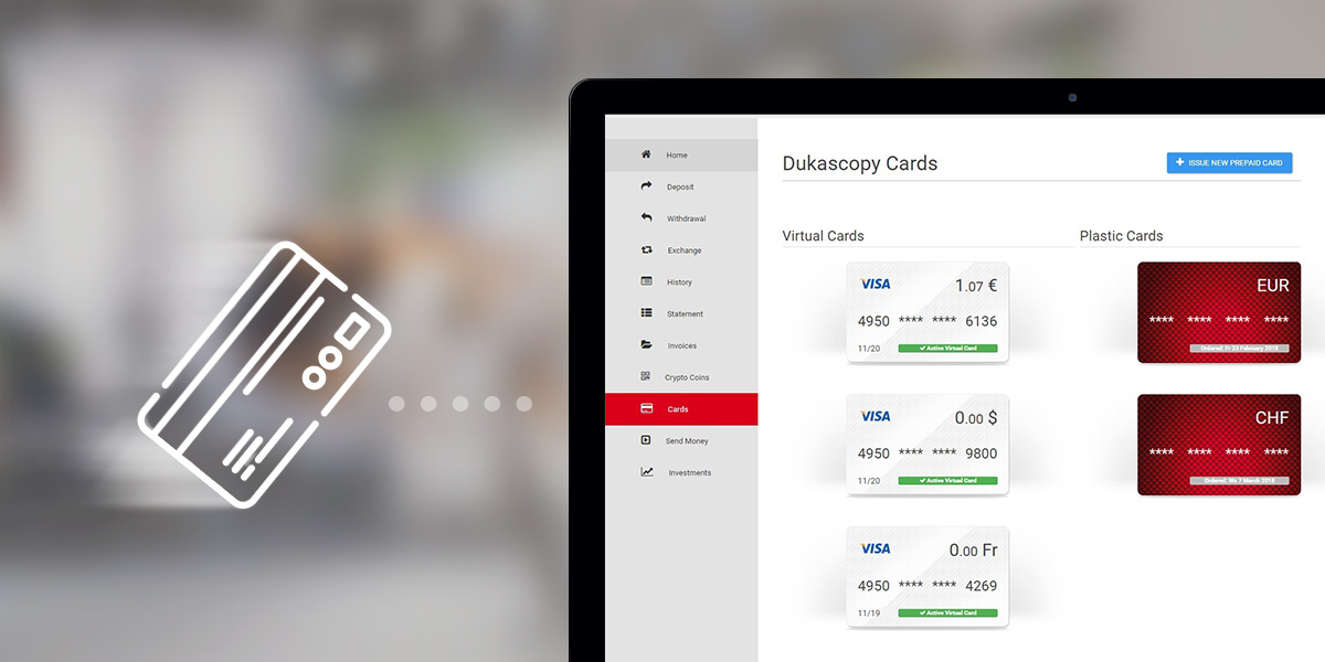 Dukascopy Virtual Card