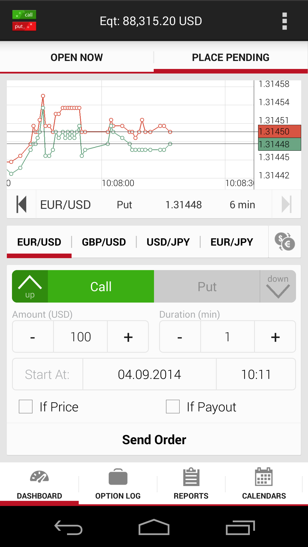 binäre option trades