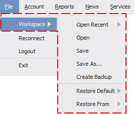 Workspace Options