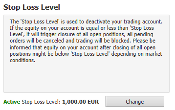 Equity Stop Loss