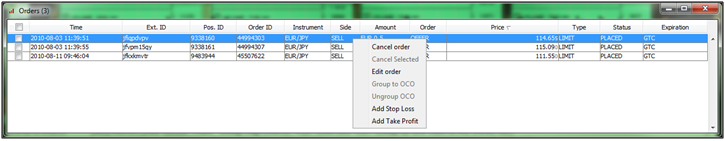 Edit Order 1